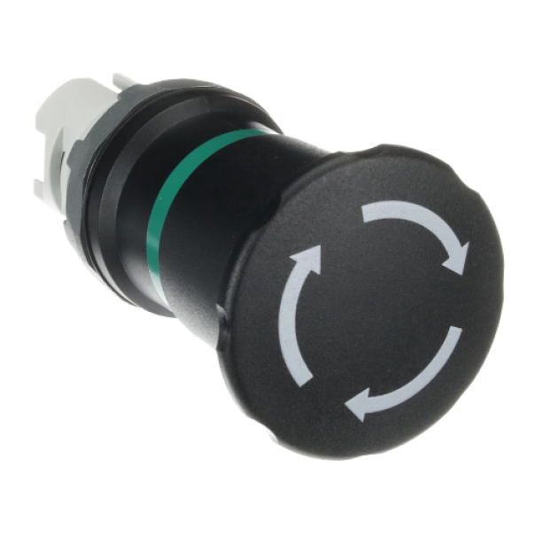 Pulsante di arresto a fungo 40mm MPET4-10B NERO ABB KZ 445 4