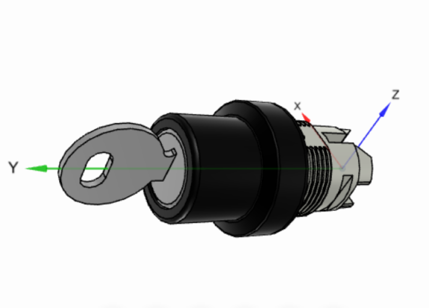 Selettore a Chiave Nero 3 posizioni M3SSK1-101 ABB KW 686 6