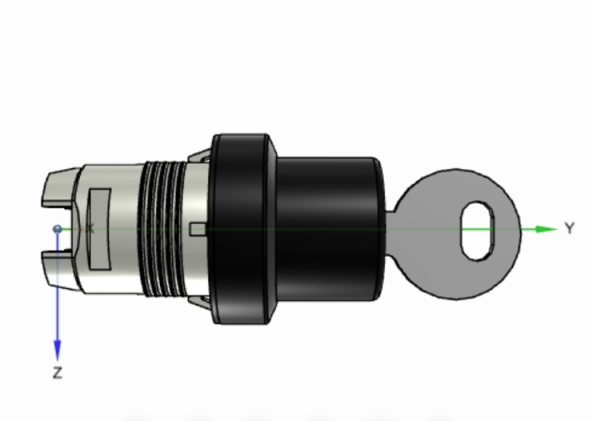 Selettore a Chiave Nero 3 posizioni M3SSK1-101 ABB KW 686 6
