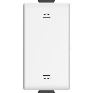 Pulsante doppio 10 a 250 vac interbloccato matix bianco  am5037n
