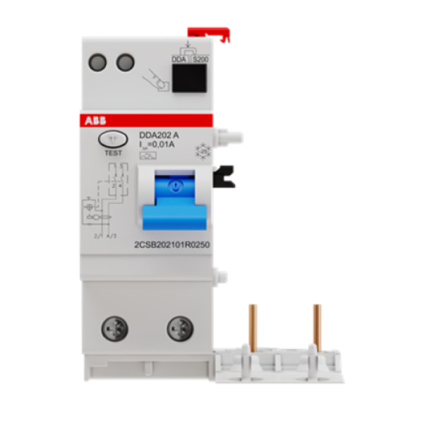 Blocco differenziale 2 poli DDA202 A 25A 10MA ABB B427953