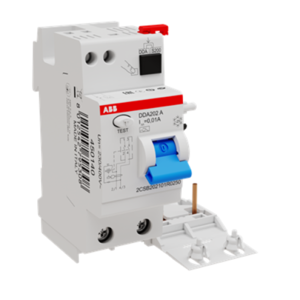 Blocco differenziale 2 poli DDA202 A 25A 10MA ABB B427953