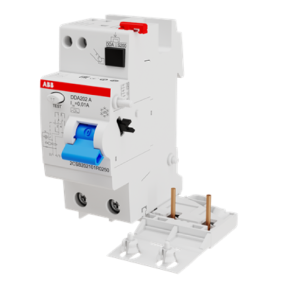 Blocco differenziale 2 poli DDA202 A 25A 10MA ABB B427953