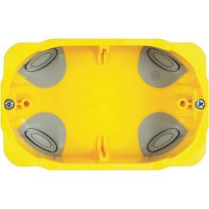 Scatola da incasso 3 moduli in resina per serie civili 110x71x52mm  ﻿pb503n