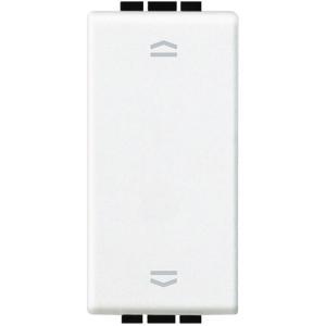 Pulsante livinglight doppio interbloccato 10a  bianco  n4037n