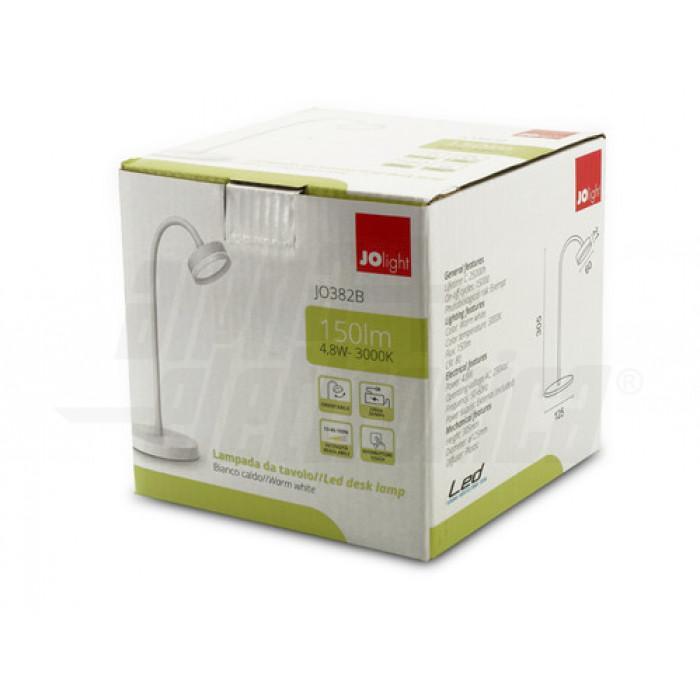 lampada tavolo led 48w 3000k bianco touch jolight jo382b