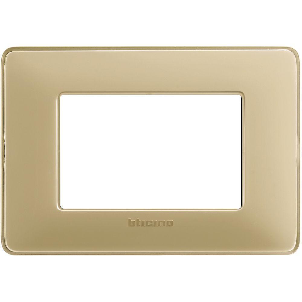 Placca Matix 3 moduli 84 x 120 mm Avorio Bticino AM4803CAV