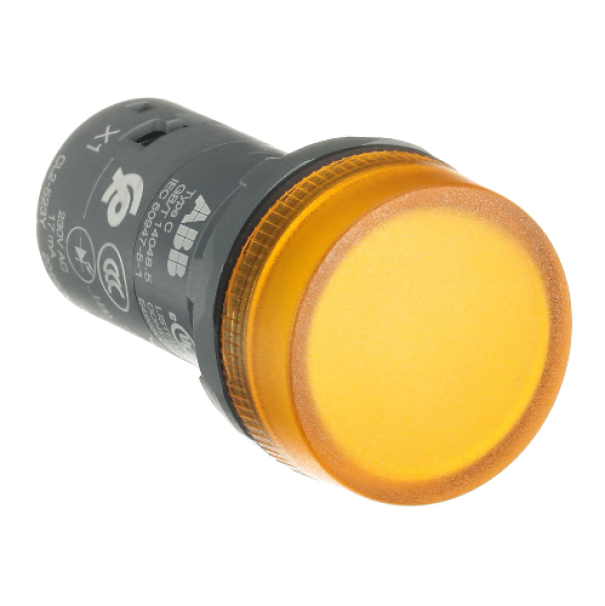 Spia Luminosa LED Gialla 230V AC 22mm IP66/IP67/IP69K ABB CL2523Y