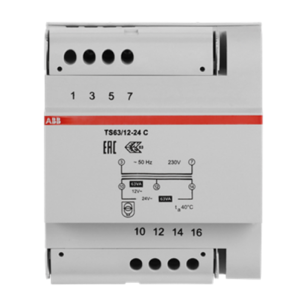 Trasformatore TS63 12-24 C 63VA 12-24V ABB M429287