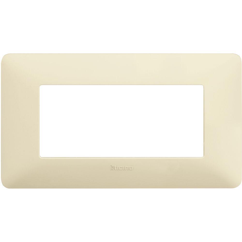 Placca Matix 4 moduli 84x143.7 mm Avorio Bticino AM4804BAV
