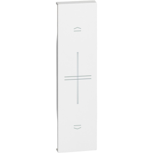 Cover illuminabile living now per comando tapparella connesso 1 modulo, bianco  kw32