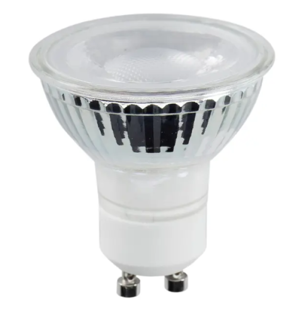 Lampadina LED GU10 6W 3000K 520lm Beghelli EcoLED Glass 56240