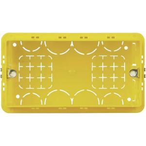 Scatola in resina da incasso per 4 moduli serie civili 135x74x53,5mm  504e