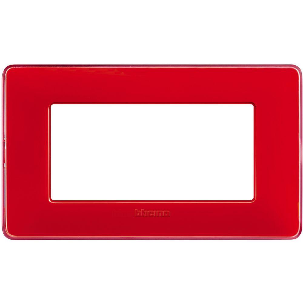 Placca Matix 4 moduli 84x143.7 mm Corallo Bticino AM4804CRD
