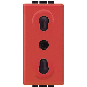 Presa living international 2p+t 10/16a 250vac bipasso interasse 19-26mm  l4180r