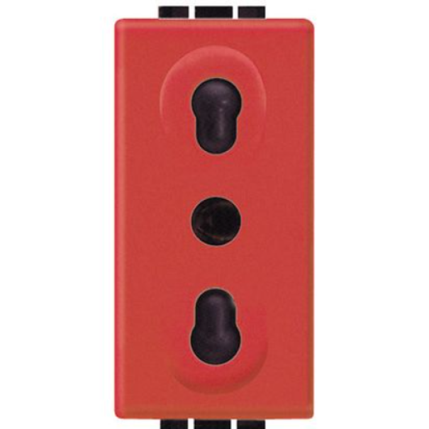 Presa Living International 2P+T 10/16A 250Vac bipasso interasse 19-26mm Bticino L4180R