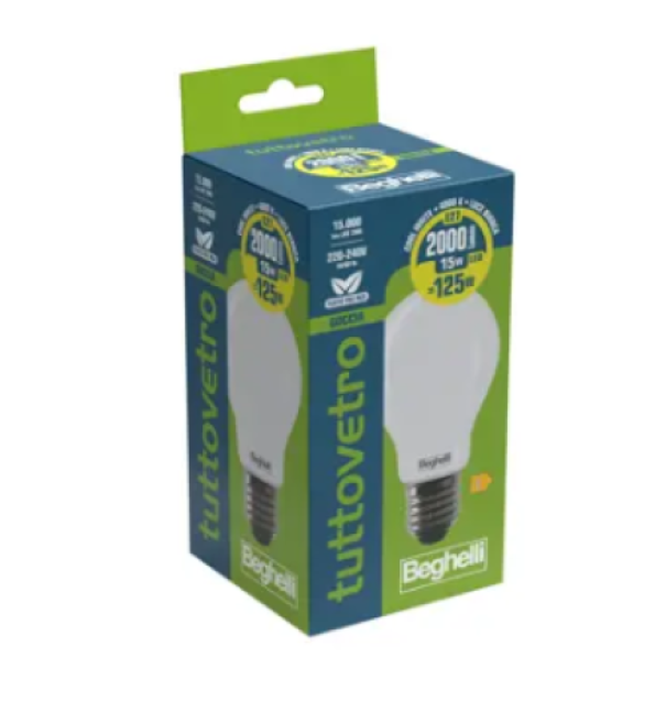 Lampadina LED E27 7W 3000K 810lm dimmerabile Beghelli Tuttovetro 58090