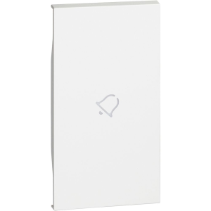 Cover living now illuminabile con simbolo campanello 2 moduli bianco  kw01m2d