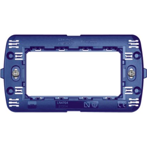 Supporto 4 moduli per placche quadre livinglight e living international  ln4704