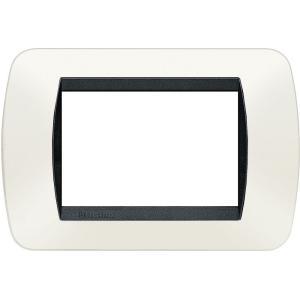 Placca livinglight international 3 moduli 80x119mm  l4803pb