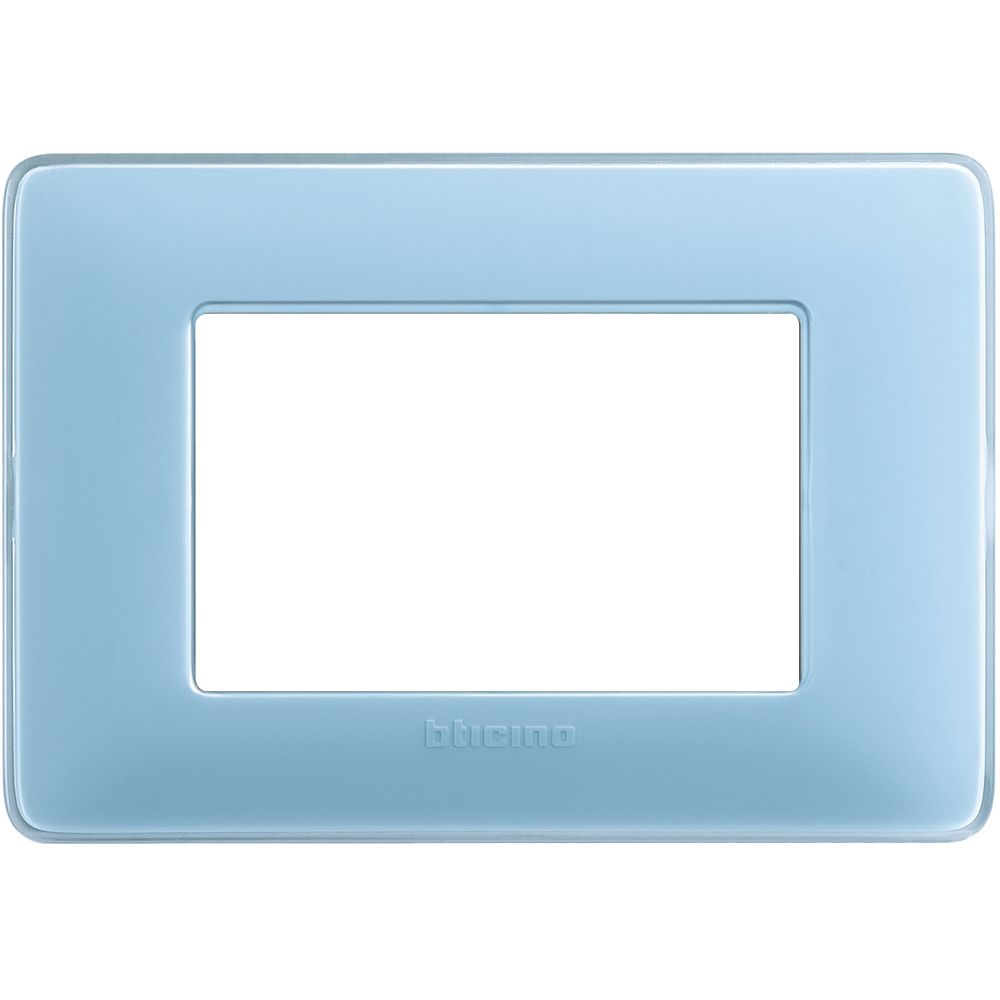 Placca Matix 3 moduli 84 x 120 mm Turchese Bticino AM4803CAR