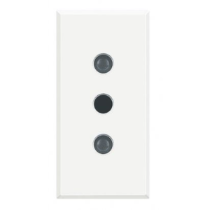 Presa axolute 2p+t 10a 250vac  interasse 19mm  hd4113