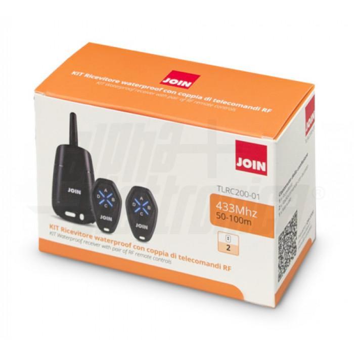 kit ricevitore rf 2 canali con radiocomandi alpha elettronica tlrc20001