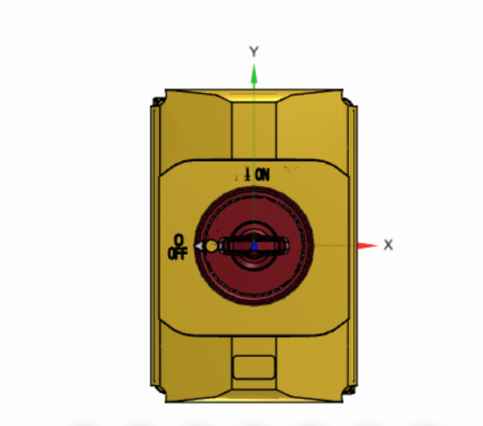 Custodia Gialla con maniglia Rossa per MS116/132 ABB IB132Y 