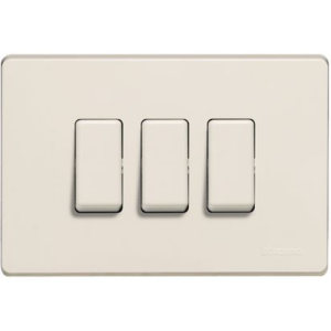 Placca magic 3 moduli per scatola rettangolare 80x118mm in resina  503 3 r