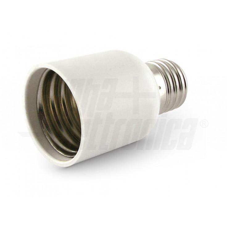 adattatore portalampada e27 e40 plastico jolight alpha elettronica