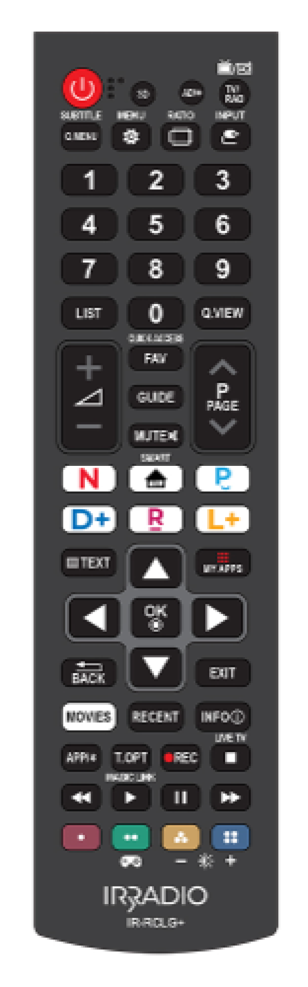 Telecomando dedicato compatibile con tutte le TV e SMART TV LCD/LED LG Irradio 559535124