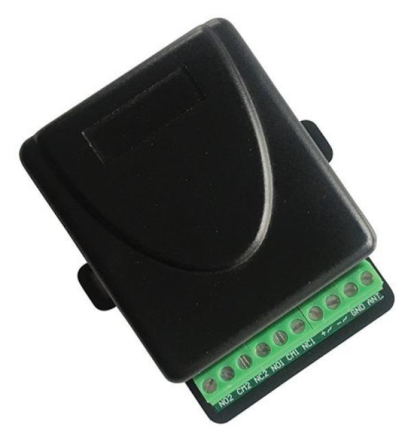 Kit attuatore da interno, ricevitore 2 canali  2 radiocom frequenza fissa 433mhz Melchioni 559540138