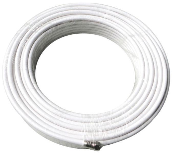 Cavo coassiale 75 Ohm bianco diametro 5 mm classe A con connettori F matassa da 50mt Irradio 559576129