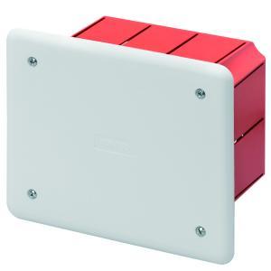 Cassetta di derivazione e connessione per pareti in muratura dimensioni 160x130x70 coperchio bianco ral9016  gw48005