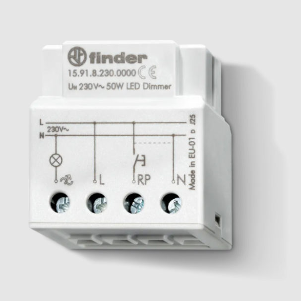 Varialuce-Dimmer Falso polo da incasso 100W Finder 159182300000