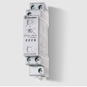 Temporizzatore modulare multifunzione 1 scambio 8a multitensione 17 265v ac/dc  805102400000