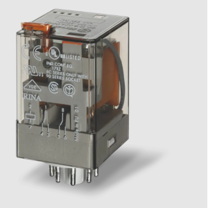 Relè industriale 2 contatti scambio, 10 a, bobina ac 24 v octal  601280240040