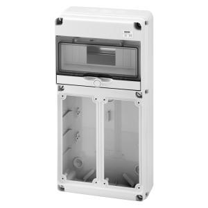 Quadro q-din 10 moduli 2 flange ib verticali 16/32 a ip65  gw68025n