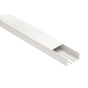 Canale portacavi 80×40 mm lunghezza 2 m pvc bianco ip40  eccp8040b