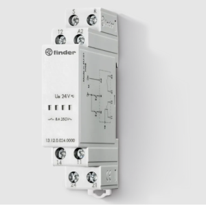 Relè elettronico bistabile con comando di reset 8 a, 24 v ac/dc, 1 scambio e 1 no  131200240000
