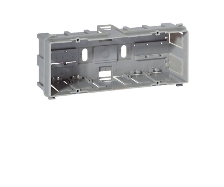 Scatola porta apparecchi 6M 100mm SAN-6 per linee TA-N / ALU-B / UNA / BIS Bocchiotti B02296
