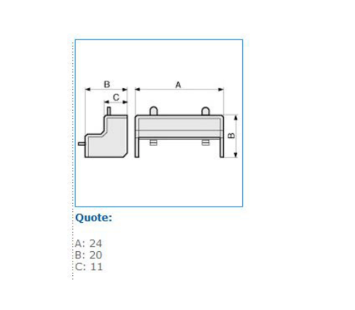 Angolo interno per minicanali TMC / TMU bianco AIM 22x10 W Bocchiotti B03016