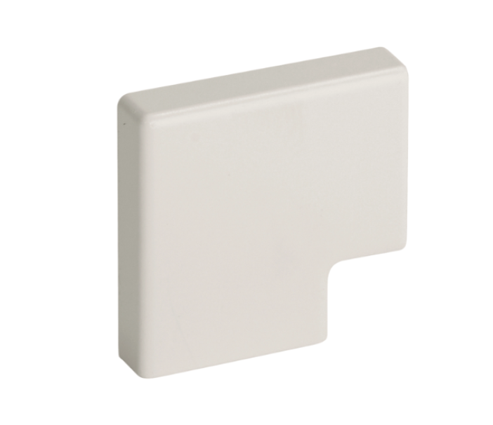 Angolo piano per minicanali TMC / TMU bianco RAL 9001 APM 25x17 mm W Bocchiotti B03253