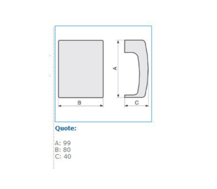 Derivazione per canale cornice TCN bianco 68x22 mm DCN Bocchiotti WB03267