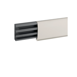 Canale battiscopa a 3 scomparti 81,5x22,5mm bianco tbn w  b09650
