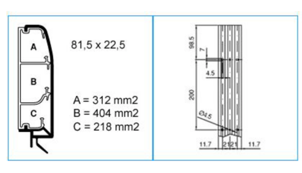 Canale battiscopa a 3 scomparti 81,5x22,5mm bianco TBN W Bocchiotti B09650