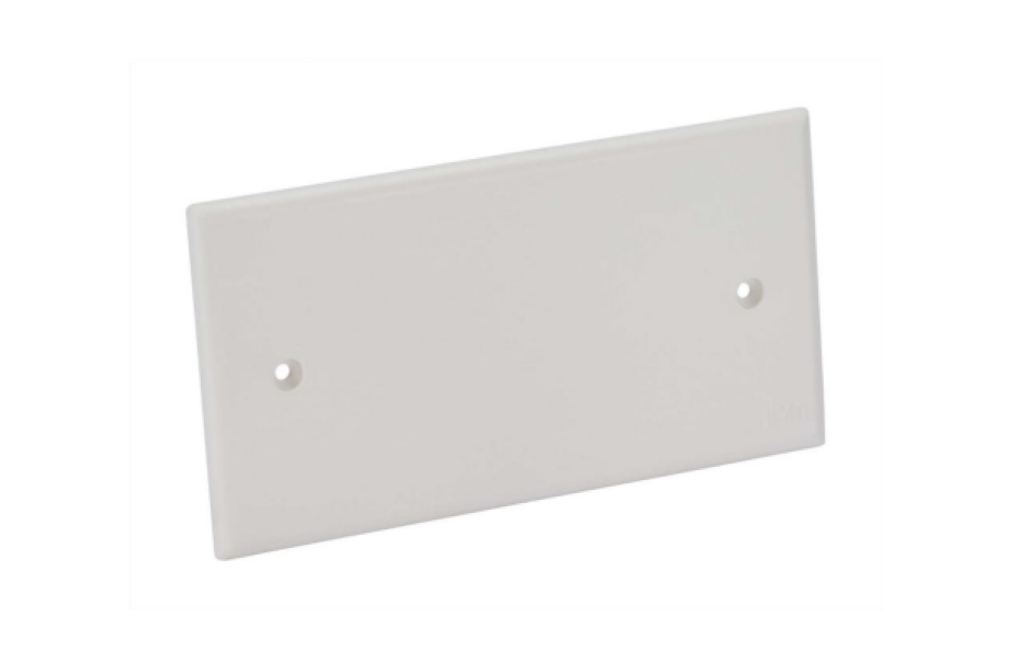 coperchio ribassato rettangolare bianco per scatole da incasso 4 moduli Fanton