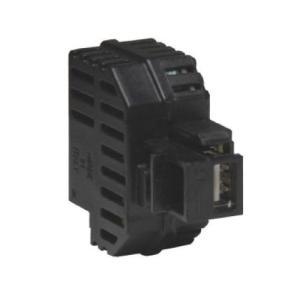 Alimentatore da incasso keystone presa usb-a 5v 2,1a nero  82891