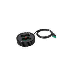 Multipresa rotonda 4 prese bipasso italo/schuko 2p+t 16a cavo 2 m con disgiuntore termico nero  42040