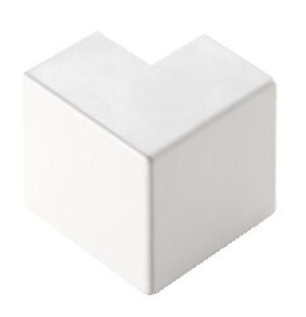 Angolo esterno Elettrocanali ECAE20080B per canali 200u00d780u202fmm u2013 PVC bianco u2013 IP40